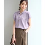 八方映えニット 金ボタンフレンチスリーブポロカラーカーディガン UVカット | ROPE' PICNIC | 詳細画像5
