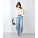 【emur/エミュール】モールヤーン畦ニット5分袖カーディガン | ROPE' PICNIC | 詳細画像14 