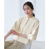 【emur/エミュール】モールヤーン畦ニット5分袖カーディガン | ROPE' PICNIC | 詳細画像2 