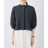 【emur/エミュール】モールヤーン畦ニット5分袖カーディガン | ROPE' PICNIC | 詳細画像24 