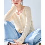 【WEB限定】多ボタンミドル丈シアーカーディガン | ROPE' PICNIC | 詳細画像1 