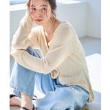 【WEB限定】多ボタンミドル丈シアーカーディガン | ROPE' PICNIC | 詳細画像10 
