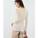 【WEB限定】多ボタンミドル丈シアーカーディガン | ROPE' PICNIC | 詳細画像25 