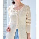 【WEB限定】多ボタンミドル丈シアーカーディガン | ROPE' PICNIC | 詳細画像9 