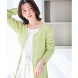キミドリ(34) | 【WEB限定】多ボタンミドル丈シアーカーディガン | ROPE' PICNIC