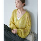 透かし編み花柄Vネックカーディガン | ROPE' PICNIC | 詳細画像27
