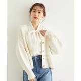 ホワイト(10) | リリーヤーンショート丈ニットカーディガン | ROPE' PICNIC