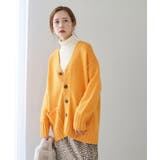 【WEB限定カラー:レッド】バンドンニットミドル丈カーディガン | ROPE' PICNIC | 詳細画像1 