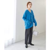 【WEB限定カラー:レッド】バンドンニットミドル丈カーディガン | ROPE' PICNIC | 詳細画像21 