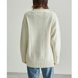 【WEB限定カラー:レッド】バンドンニットミドル丈カーディガン | ROPE' PICNIC | 詳細画像3 