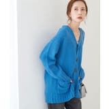 ブルー(44) | 【WEB限定カラー:レッド】バンドンニットミドル丈カーディガン | ROPE' PICNIC