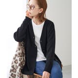 ブラック(01) | 【WEB限定カラー:モカ,ブルー】アンチピリングVあきニットカーディガン | ROPE' PICNIC