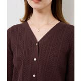【アンチピリング・洗濯機OK】ミニケーブルカーディガン | ROPE' PICNIC | 詳細画像33