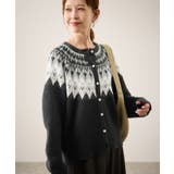 ノルディック柄カーディガン | ROPE' PICNIC | 詳細画像1 