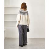 ノルディック柄カーディガン | ROPE' PICNIC | 詳細画像10 