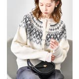 オフホワイト(15) | ノルディック柄カーディガン | ROPE' PICNIC