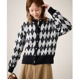ブラック(01) | アーガイル柄アソートカーディガン | ROPE' PICNIC