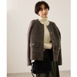 ダブルフェイス襟取り外し起毛カーディガン | ROPE' PICNIC | 詳細画像13