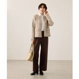 ダブルフェイス襟取り外し起毛カーディガン | ROPE' PICNIC | 詳細画像16