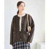 ダブルフェイス襟取り外し起毛カーディガン | ROPE' PICNIC | 詳細画像36