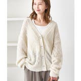 ゆるケーブル編みVネックニットカーディガン | ROPE' PICNIC | 詳細画像16