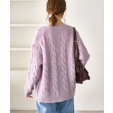 ゆるケーブル編みVネックニットカーディガン | ROPE' PICNIC | 詳細画像31