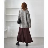 ゆるケーブル編みVネックニットカーディガン | ROPE' PICNIC | 詳細画像4