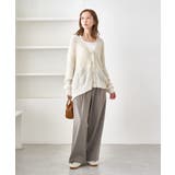 ゆるケーブル編みVネックニットカーディガン | ROPE' PICNIC | 詳細画像9