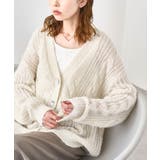 キナリ(16) | ゆるケーブル編みVネックニットカーディガン | ROPE' PICNIC