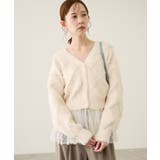 ダイヤチェック柄ループフェザーカーディガン | ROPE' PICNIC | 詳細画像11 