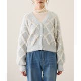 ダイヤチェック柄ループフェザーカーディガン | ROPE' PICNIC | 詳細画像18 