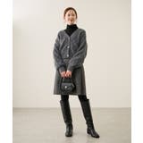 ダイヤチェック柄ループフェザーカーディガン | ROPE' PICNIC | 詳細画像2 