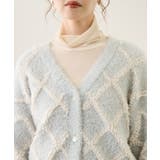 ダイヤチェック柄ループフェザーカーディガン | ROPE' PICNIC | 詳細画像21 