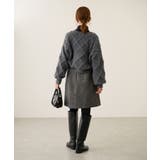 ダイヤチェック柄ループフェザーカーディガン | ROPE' PICNIC | 詳細画像4 