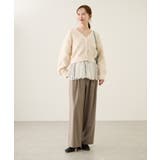 ダイヤチェック柄ループフェザーカーディガン | ROPE' PICNIC | 詳細画像7 