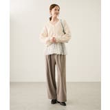 ダイヤチェック柄ループフェザーカーディガン | ROPE' PICNIC | 詳細画像9 