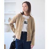 キャメル(25) | ラメフェザーカーディガン | ROPE' PICNIC