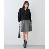 スフレニットシリーズ パールボタンショートカーディガン イージーケア | ROPE' PICNIC | 詳細画像3 