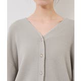 スフレニットシリーズ パールボタンショートカーディガン イージーケア | ROPE' PICNIC | 詳細画像35 