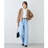 スフレニットシリーズ パールボタンショートカーディガン イージーケア | ROPE' PICNIC | 詳細画像5 