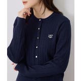 ネイビー(40) | PICNIC DOGシリーズ ミニケーブルカーディガン | ROPE' PICNIC