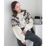 求心柄ボリュームスリーブカーディガン/イージーケア | ROPE' PICNIC | 詳細画像15 