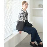 求心柄ボリュームスリーブカーディガン/イージーケア | ROPE' PICNIC | 詳細画像4 