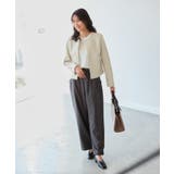 【花粉ガード】シンセティックレザーノーカラージャケット | ROPE' PICNIC | 詳細画像14 