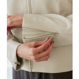 【花粉ガード】シンセティックレザーノーカラージャケット | ROPE' PICNIC | 詳細画像24 