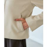 【花粉ガード】シンセティックレザーノーカラージャケット | ROPE' PICNIC | 詳細画像25 