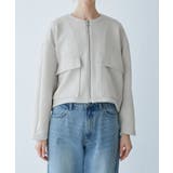 幾何柄ジャガードショート丈ブルゾン | ROPE' PICNIC | 詳細画像22 