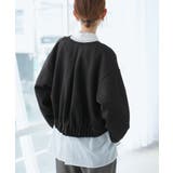 幾何柄ジャガードショート丈ブルゾン | ROPE' PICNIC | 詳細画像5 