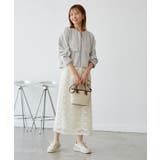 幾何柄ジャガードショート丈ブルゾン | ROPE' PICNIC | 詳細画像8 