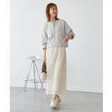 幾何柄ジャガードショート丈ブルゾン | ROPE' PICNIC | 詳細画像9 